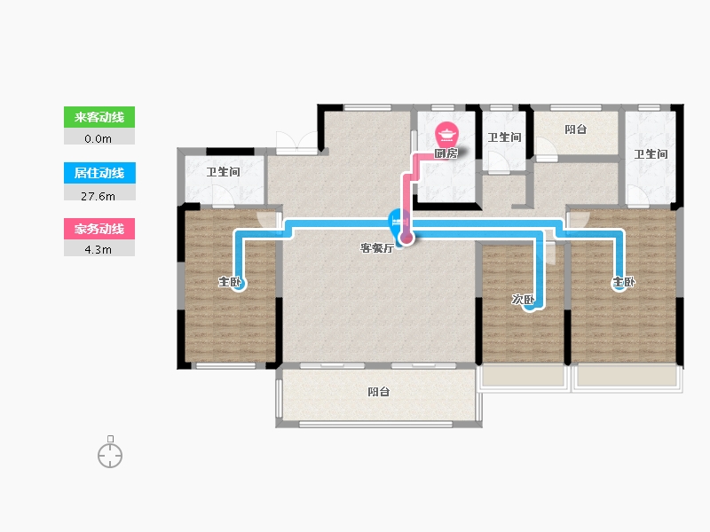 浙江省-台州市-伟星星悦城-162.00-户型库-动静线