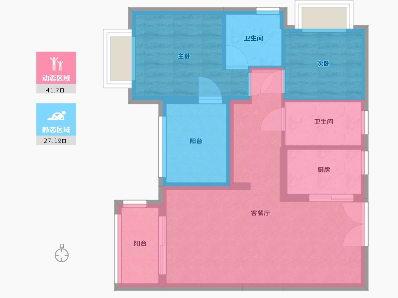 广东省-深圳市-勤诚达正大城-68.80-户型库-动静分区