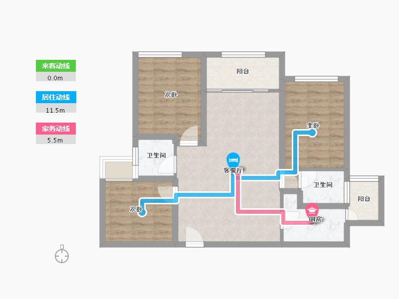 广东省-深圳市-华丰前海湾-72.34-户型库-动静线