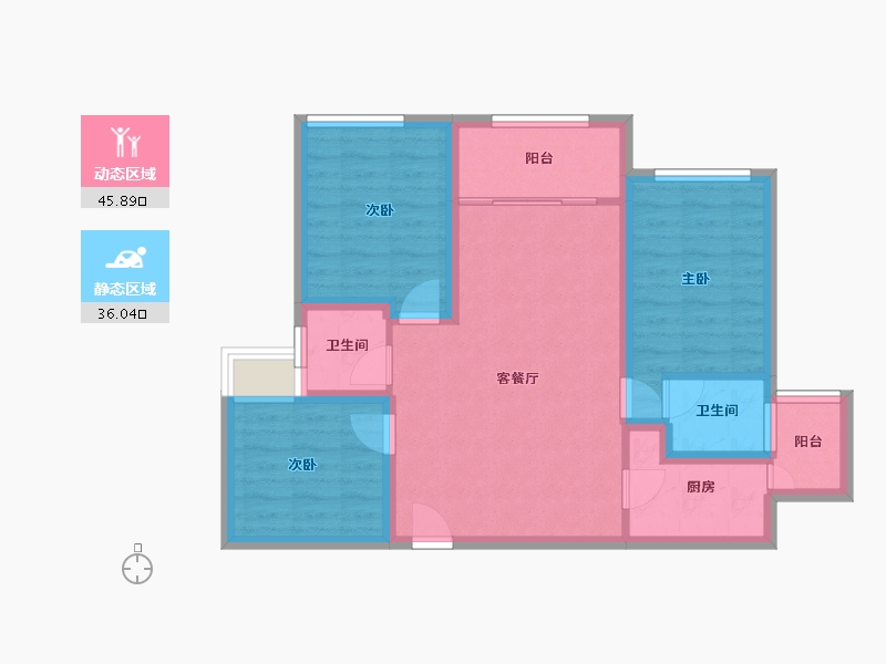 广东省-深圳市-华丰前海湾-72.34-户型库-动静分区