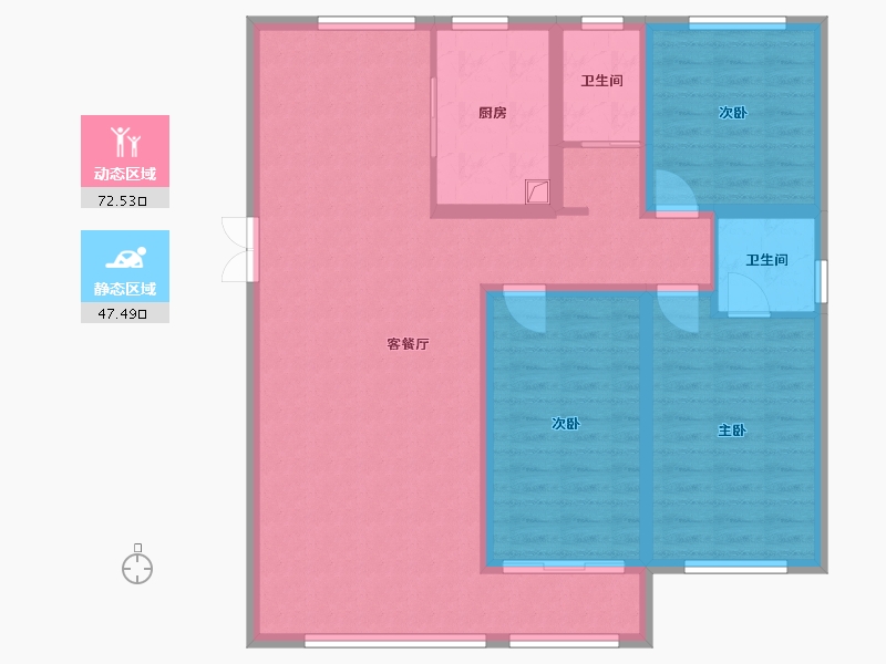 甘肃省-临夏回族自治州-城投睦府-120.00-户型库-动静分区