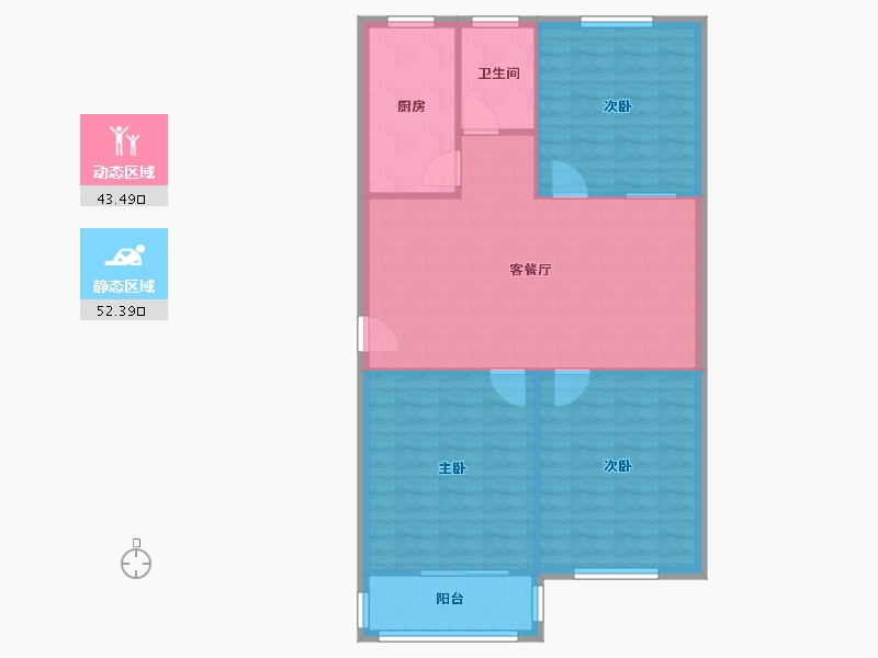 安徽省-合肥市-随园小区-100.00-户型库-动静分区