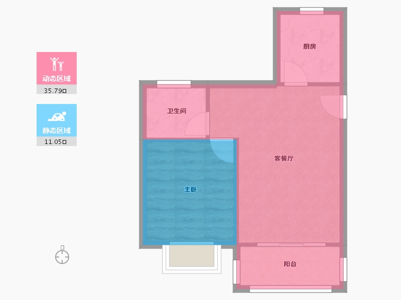 上海-上海市-浦东新区金顺佳苑-42.22-户型库-动静分区