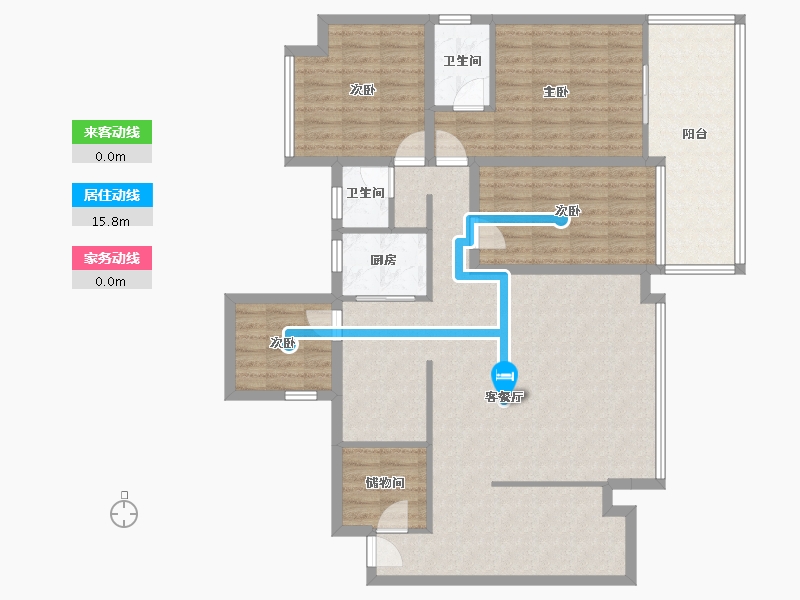 广东省-深圳市-金成时代家园-122.71-户型库-动静线