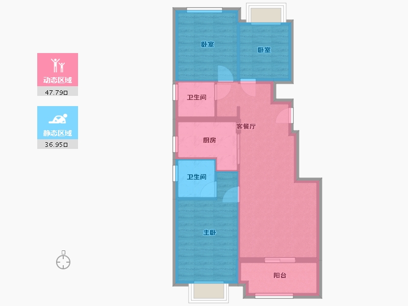 福建省-厦门市-国贸学原-三期-80.00-户型库-动静分区