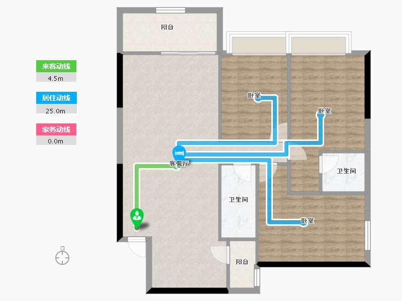 广西壮族自治区-柳州市-金绿洲小区-105.77-户型库-动静线