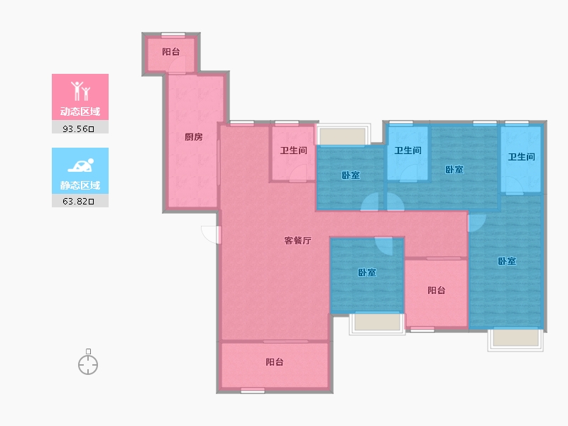 广东省-惠州市-南国园-144.14-户型库-动静分区