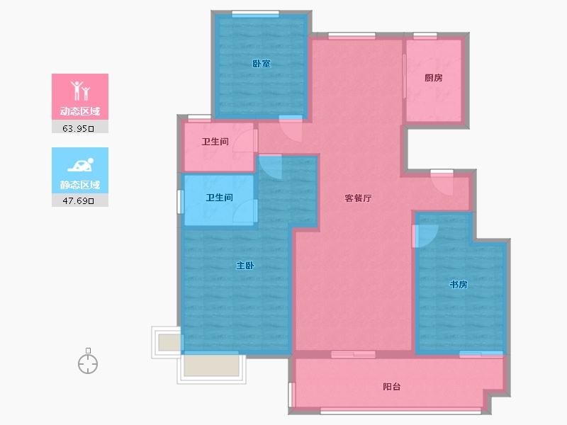 河南省-商丘市-建业新筑&天境-100.00-户型库-动静分区