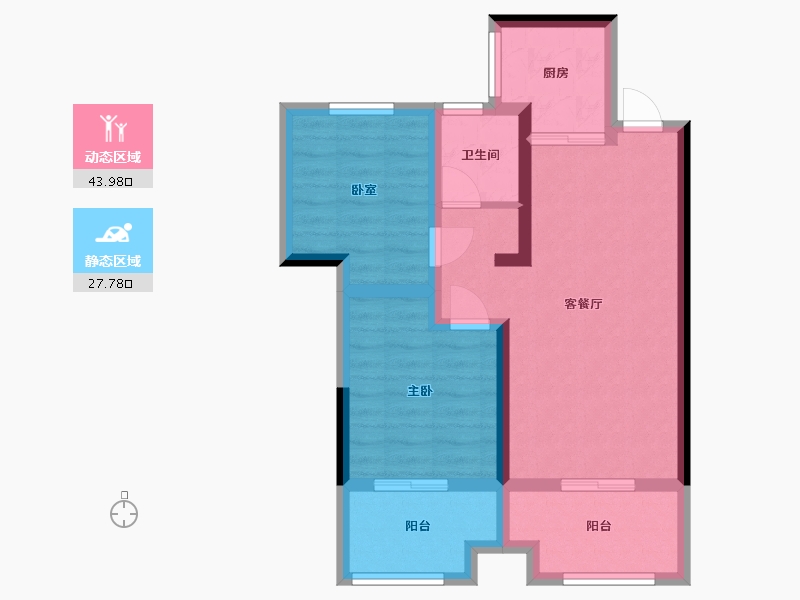 河南省-洛阳市-宜阳君河湾-71.20-户型库-动静分区