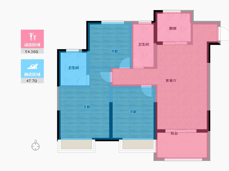 江苏省-镇江市-嘉源首府-91.02-户型库-动静分区