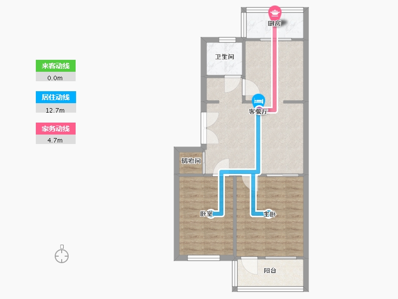 山东省-济南市-南全福老东区-59.71-户型库-动静线