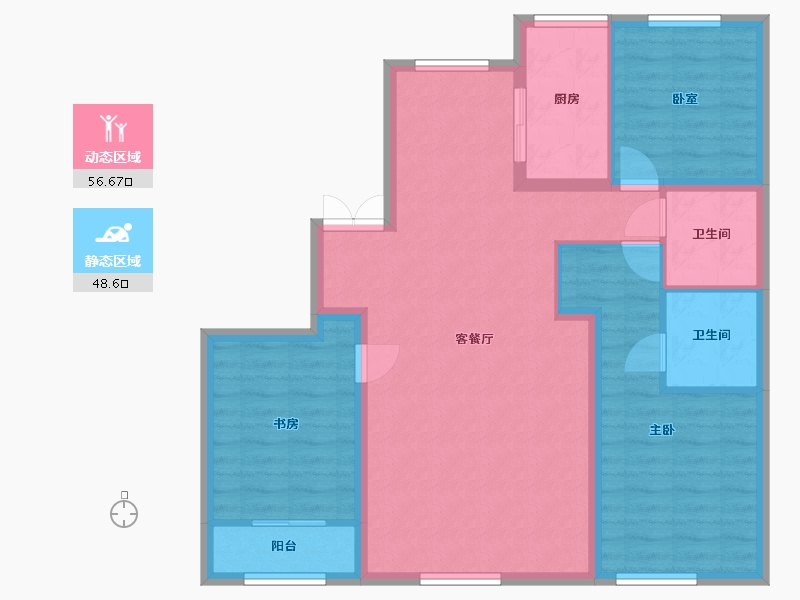 河北省-廊坊市-阳光郡-115.20-户型库-动静分区