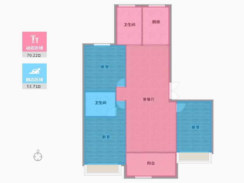 山东省-临沂市-房源印象雅园-114.73-户型库-动静分区