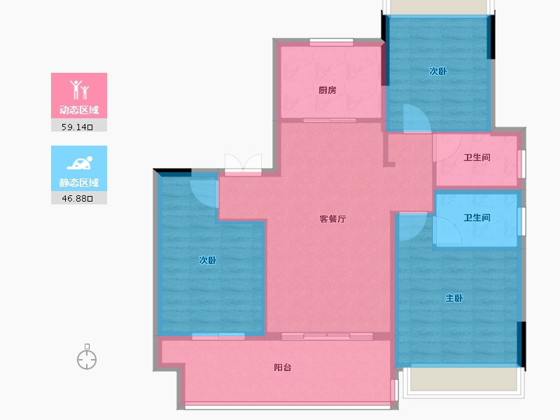 江苏省-镇江市-嘉源首府-96.00-户型库-动静分区