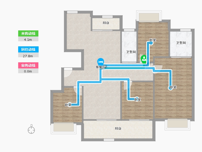 安徽省-马鞍山市-中丞国宾府-113.58-户型库-动静线