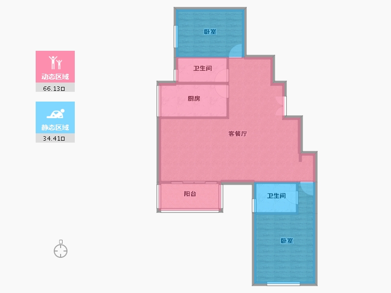 河北省-石家庄市-香榭苑-91.96-户型库-动静分区