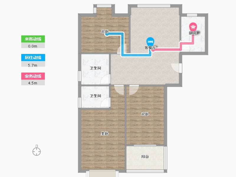 江苏省-镇江市-瑞鑫嘉园-96.77-户型库-动静线