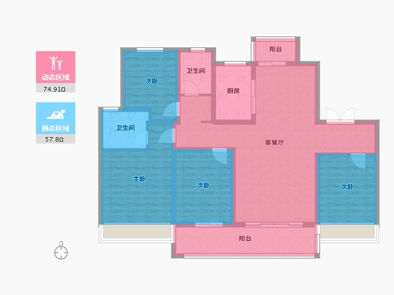 山东省-济宁市-三发尚城-118.10-户型库-动静分区