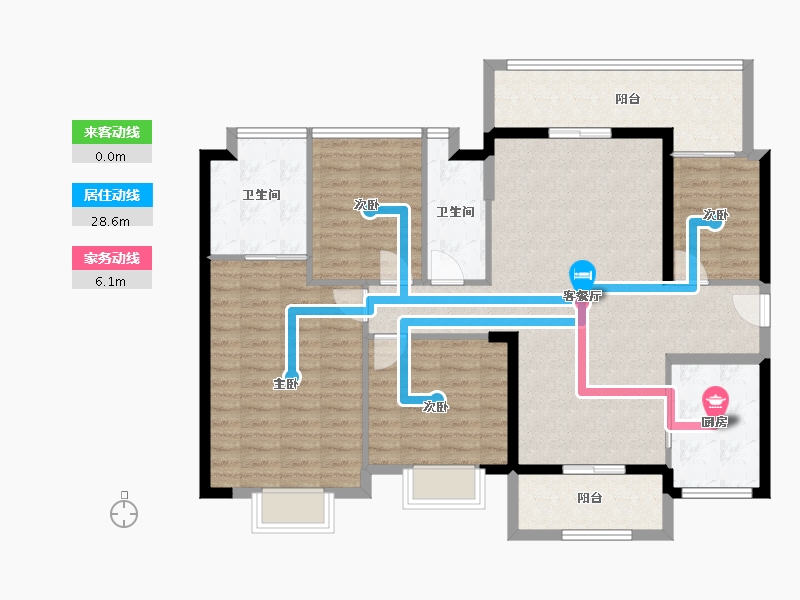 广东省-肇庆市-时代外滩花园-115.45-户型库-动静线