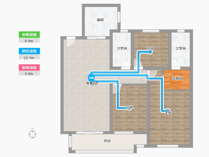 山东省-潍坊市-中海大观天下四期-101.60-户型库-动静线