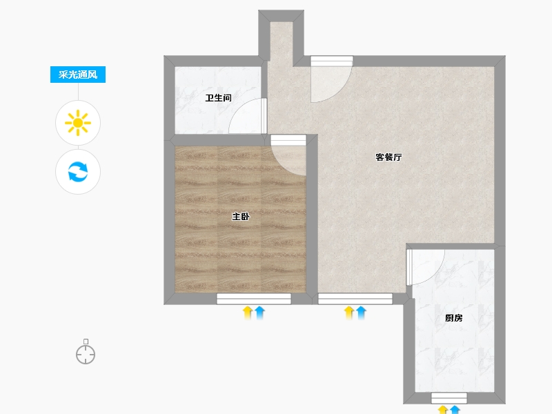 天津-天津市-盛世嘉园-38.31-户型库-采光通风