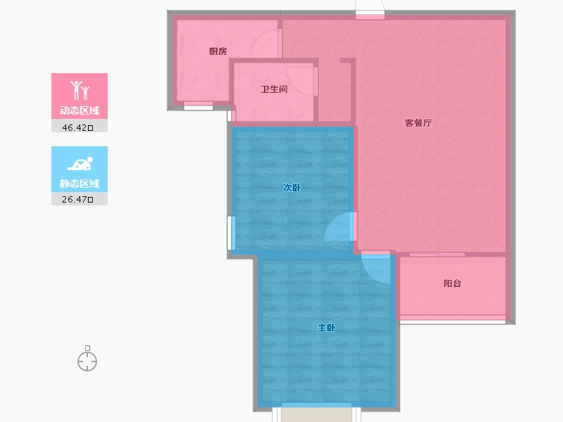 上海-上海市-香港丽园-65.09-户型库-动静分区