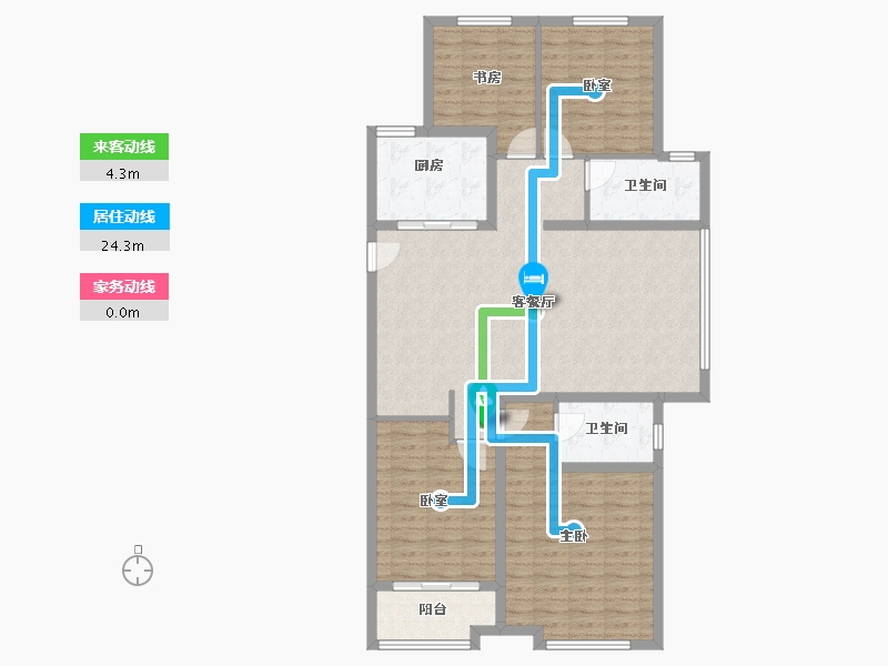 山东省-潍坊市-中海大观天下四期-117.60-户型库-动静线