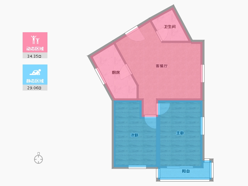 天津-天津市-宁月花园-56.34-户型库-动静分区