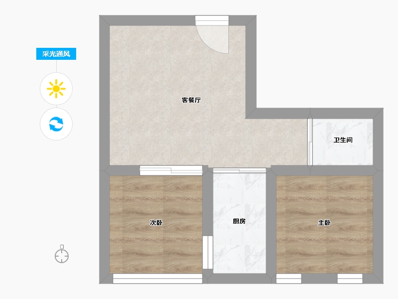 上海-上海市-东渡海派青城-28.59-户型库-采光通风