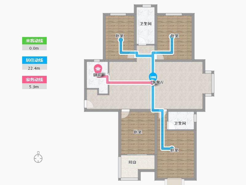 河南省-郑州市-绿洲云顶-136.00-户型库-动静线