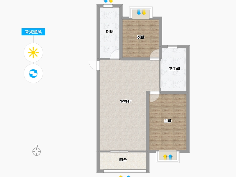 上海-上海市-金石苑-79.89-户型库-采光通风