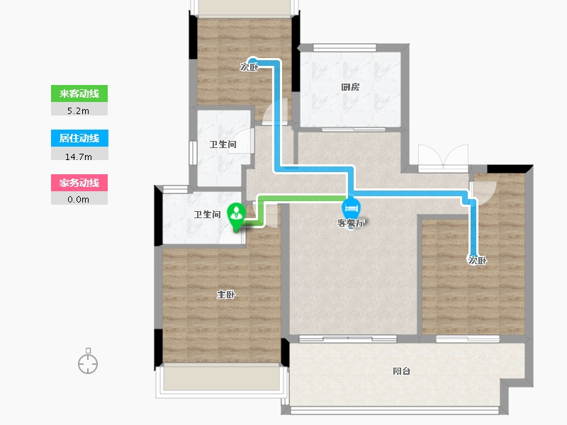 江苏省-镇江市-嘉源首府-95.48-户型库-动静线