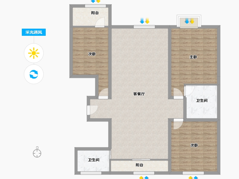 山东省-潍坊市-万福园-122.04-户型库-采光通风