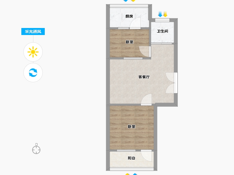 山东省-济南市-南全福老东区-43.25-户型库-采光通风