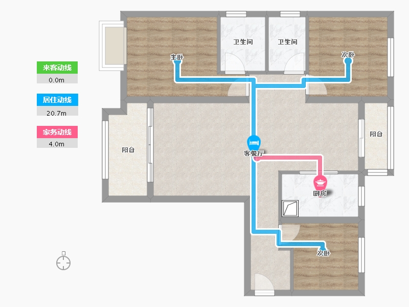 山西省-晋城市-锦天玉龙府-98.00-户型库-动静线