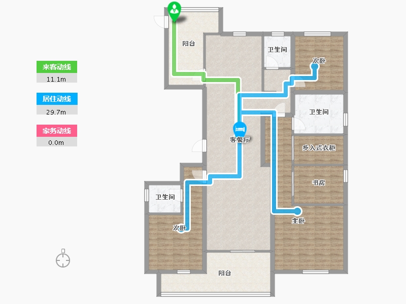 浙江省-湖州市-佳源英伦都市-154.71-户型库-动静线