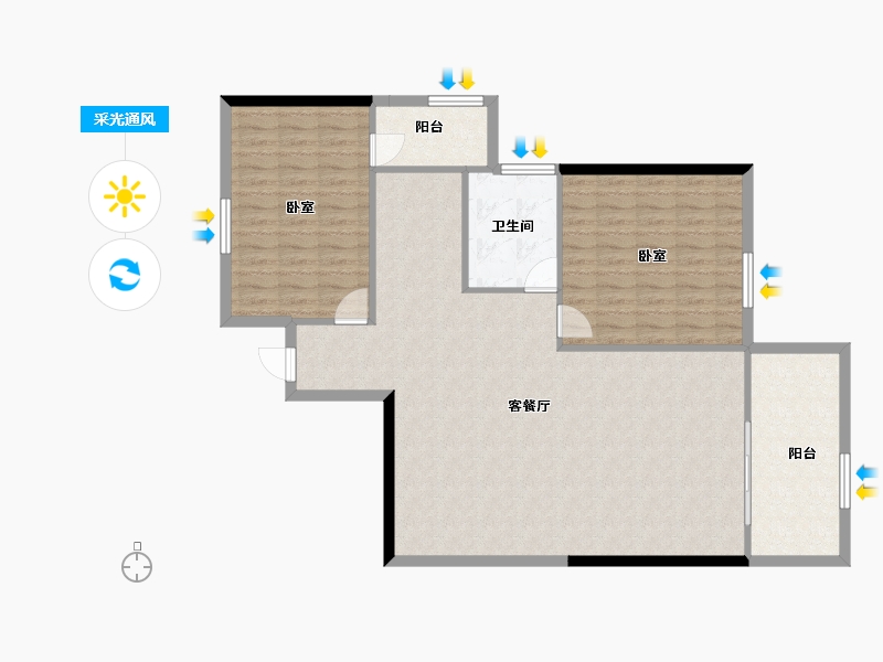 广西壮族自治区-柳州市-金绿洲小区-112.59-户型库-采光通风