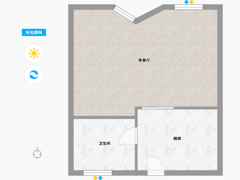 浙江省-宁波市-后河小区-48.47-户型库-采光通风