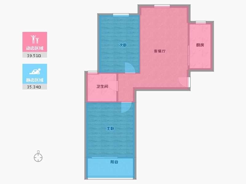 上海-上海市-汇康锦苑-67.99-户型库-动静分区