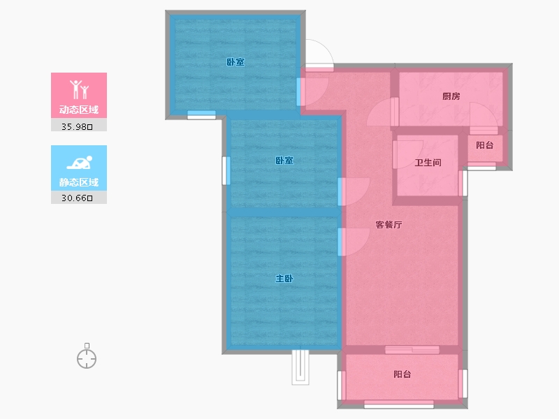 河南省-郑州市-威龙 尚品-68.00-户型库-动静分区