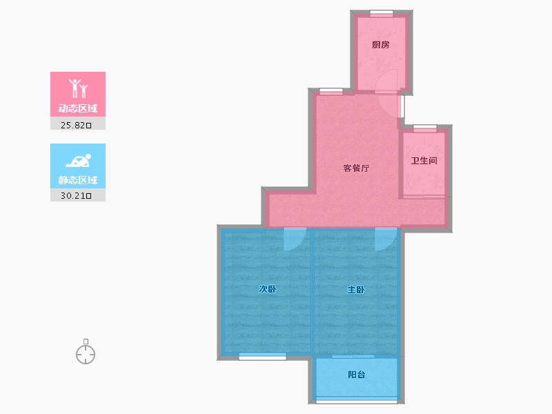 安徽省-马鞍山市-人民新村-50.00-户型库-动静分区