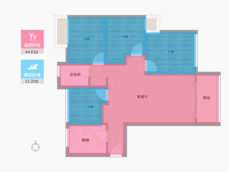 广东省-深圳市-华丰前海湾-68.07-户型库-动静分区