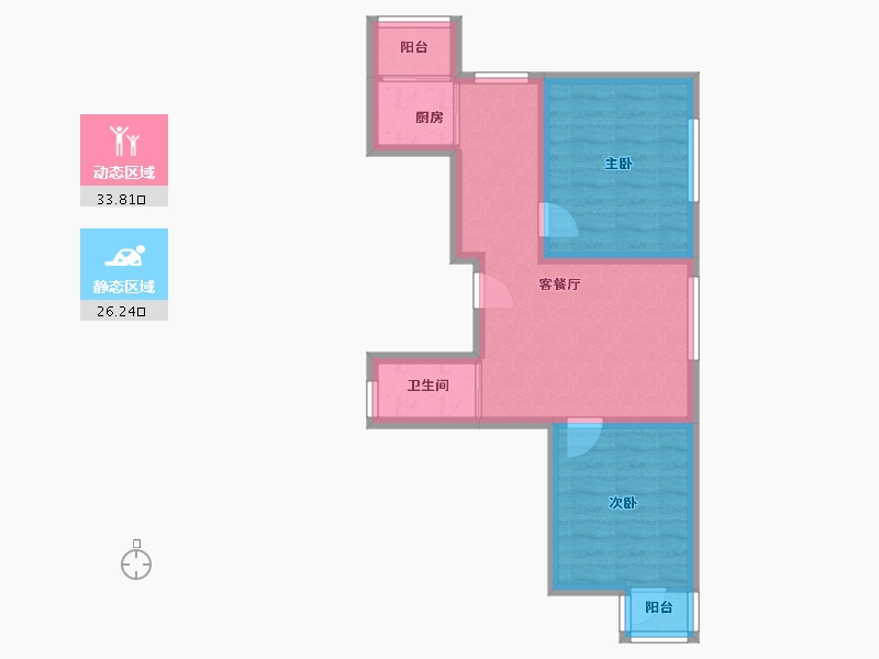 天津-天津市-盛世嘉园-52.73-户型库-动静分区