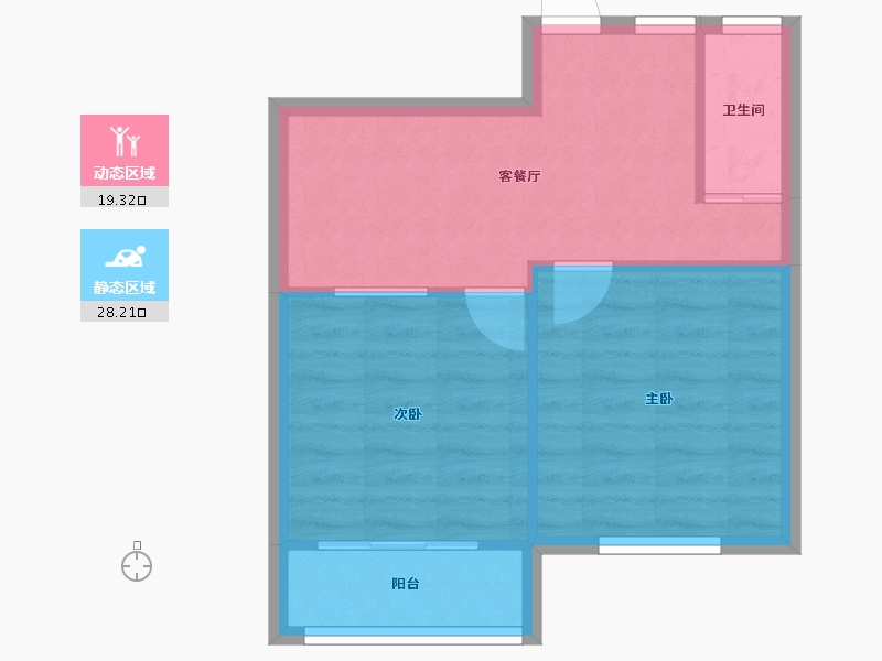 上海-上海市-西木小区-42.80-户型库-动静分区