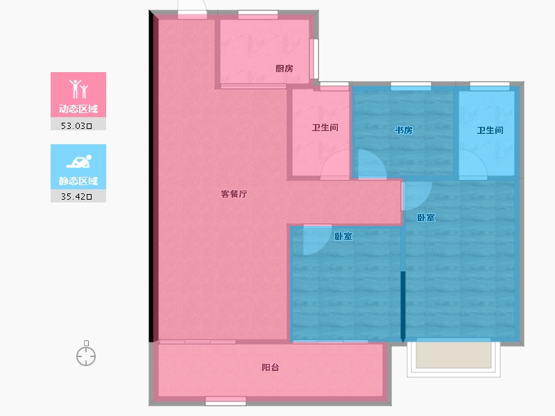 广西壮族自治区-南宁市-光明城市-80.68-户型库-动静分区