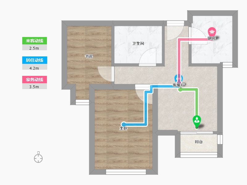 天津-天津市-嘉畅园-37.37-户型库-动静线