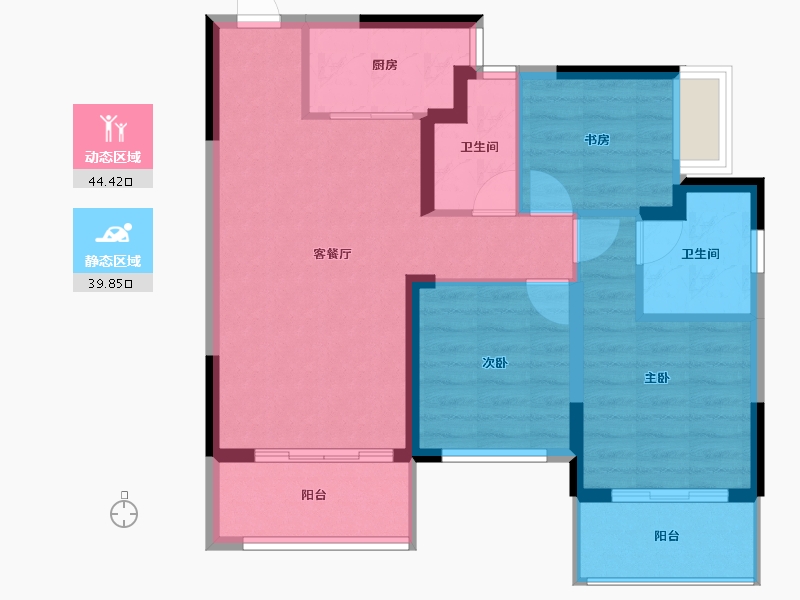 广西壮族自治区-南宁市-光明城市-75.25-户型库-动静分区