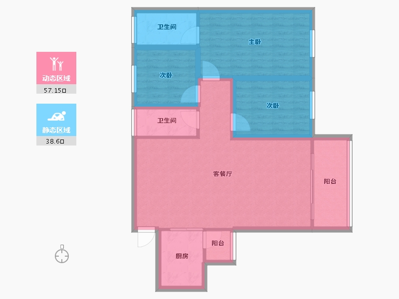 广东省-深圳市-金汇名园-85.75-户型库-动静分区