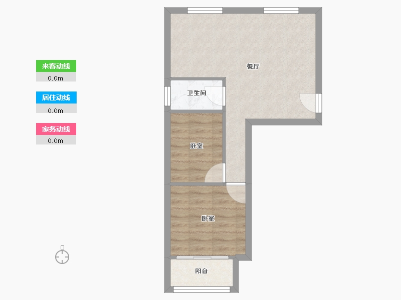 河北省-唐山市-龙华里益民园-45.21-户型库-动静线