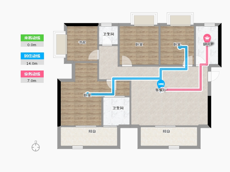 广西壮族自治区-南宁市-光明城市-100.77-户型库-动静线